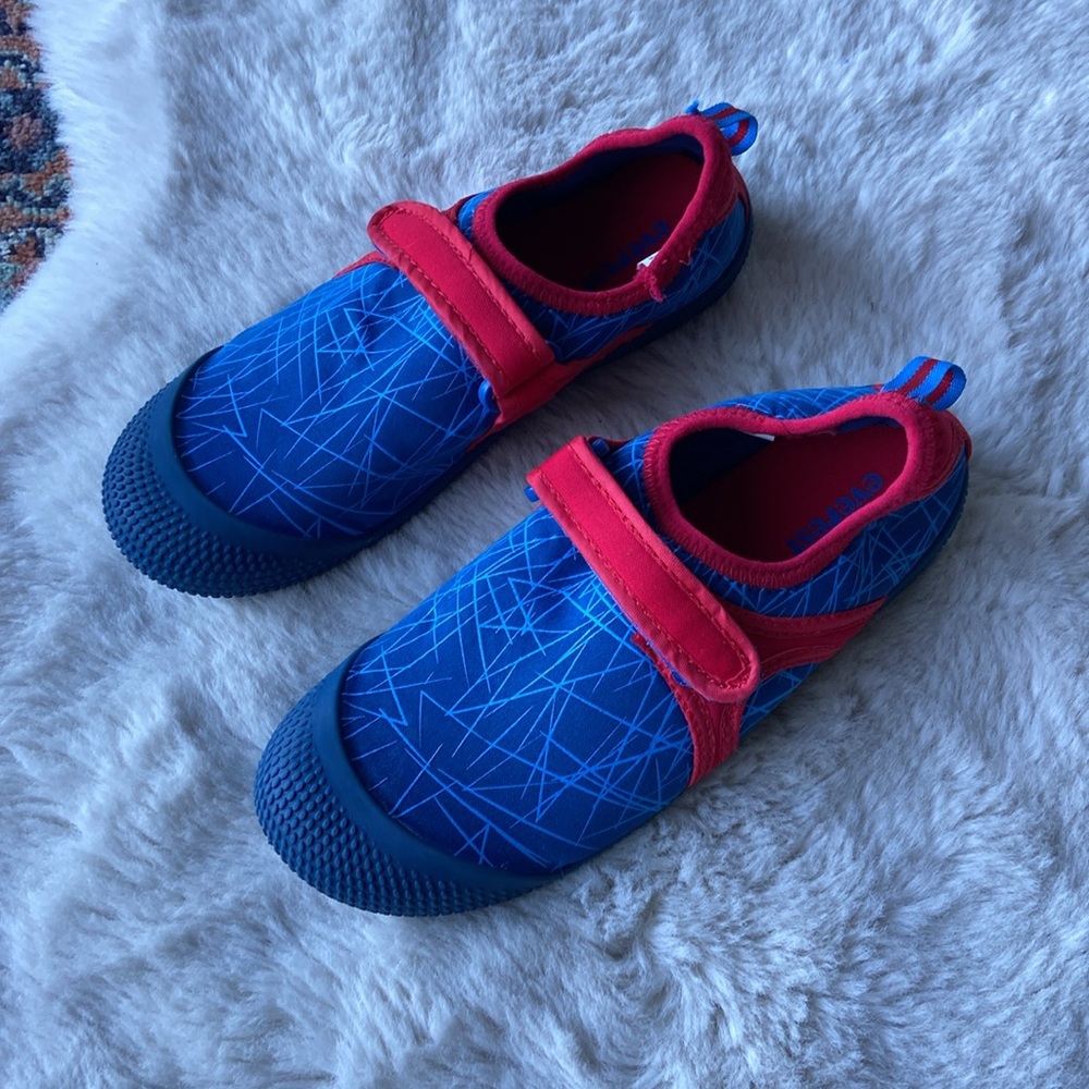 Amazon water shoes blue red Spider-Man vibe swimming pool outdoor kids 4
